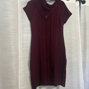 Calvin Klein Burgundy Women’s Dress Medium